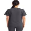 Cherokee Scrub Top for Women & Men, V-Neck Tuckable Medical Shirt with 1 Chest Pocket & ID Loop - WW625, XL, Pewter view 3