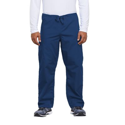 Cherokee Men's Originals Unisex Drawstring Cargo Scrub Pant, Galaxy Blue, XX-Large