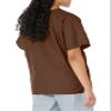 Cherokee Women's V Neck Scrubs Shirt, Chocolate, Large view 2