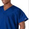 Cherokee Big and Tall Originals Unisex V-Neck Scrubs Shirt, Galaxy Blue, XX-Large view 3