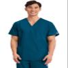 Cherokee Originals Unisex V-Neck Scrubs Shirt, Caribbean Blue, Medium view 1