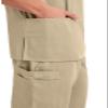 Cherokee Big and Tall Originals Unisex V-Neck Scrubs Shirt, Khaki, XXXXX-Large view 3