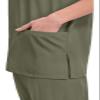 Cherokee Big and Tall Originals Unisex V-Neck Scrubs Shirt, Olive, XXXX-Large view 3