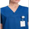 Cherokee Big and Tall Originals Unisex V-Neck Scrubs Shirt, Royal, XXXXX-Large view 2