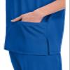Cherokee Big and Tall Originals Unisex V-Neck Scrubs Shirt, Royal, XXXXX-Large view 3