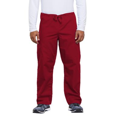 Cherokee Men's Originals Unisex Drawstring Cargo Scrub Pant, Red, Large/Tall