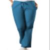 Cherokee Women's Fashionable Flare Leg Drawstring Pant, Caribbean Blue, 2X-Large-Petite view 1