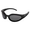 Birdz Raven Smoke Sunglasses Motorcycle Vespa ATV 4 Wheeler Quad Glasses Shatterproof Polycarbonate Frame has Comfortable Vented Foam Padding with Smoke Lenses view 1