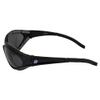 Birdz Raven Smoke Sunglasses Motorcycle Vespa ATV 4 Wheeler Quad Glasses Shatterproof Polycarbonate Frame has Comfortable Vented Foam Padding with Smoke Lenses view 3