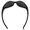 Birdz Raven Smoke Sunglasses Motorcycle Vespa ATV 4 Wheeler Quad Glasses Shatterproof Polycarbonate Frame has Comfortable Vented Foam Padding with Smoke Lenses view 4