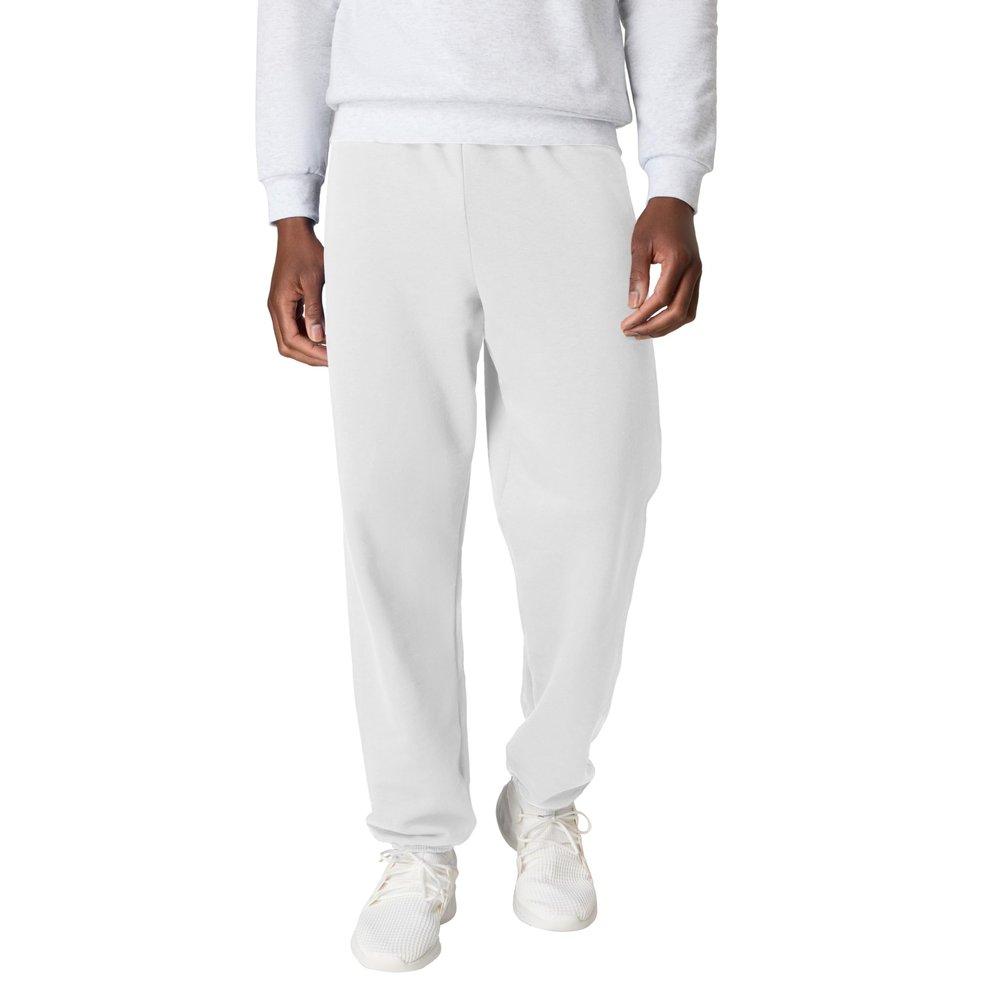 Hanes Men's EcoSmart Non-Pocket Sweatpant, White, 3X-Large