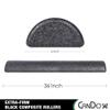 CanDo Black Composite High-Density Roller, Half-Round, 6"" X 36 view 2