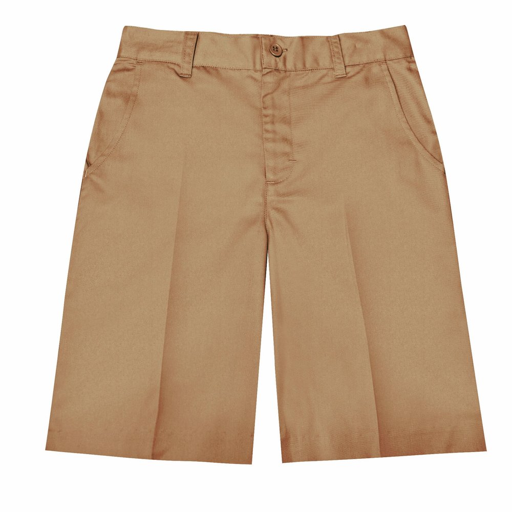 Classroom School Uniforms Juniors Flat Front Bermuda Short, Khaki, 17/18
