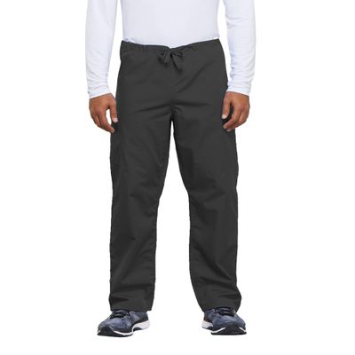 Cherokee Men's Originals Unisex Drawstring Cargo Scrub Pant, Pewter, XX-Large