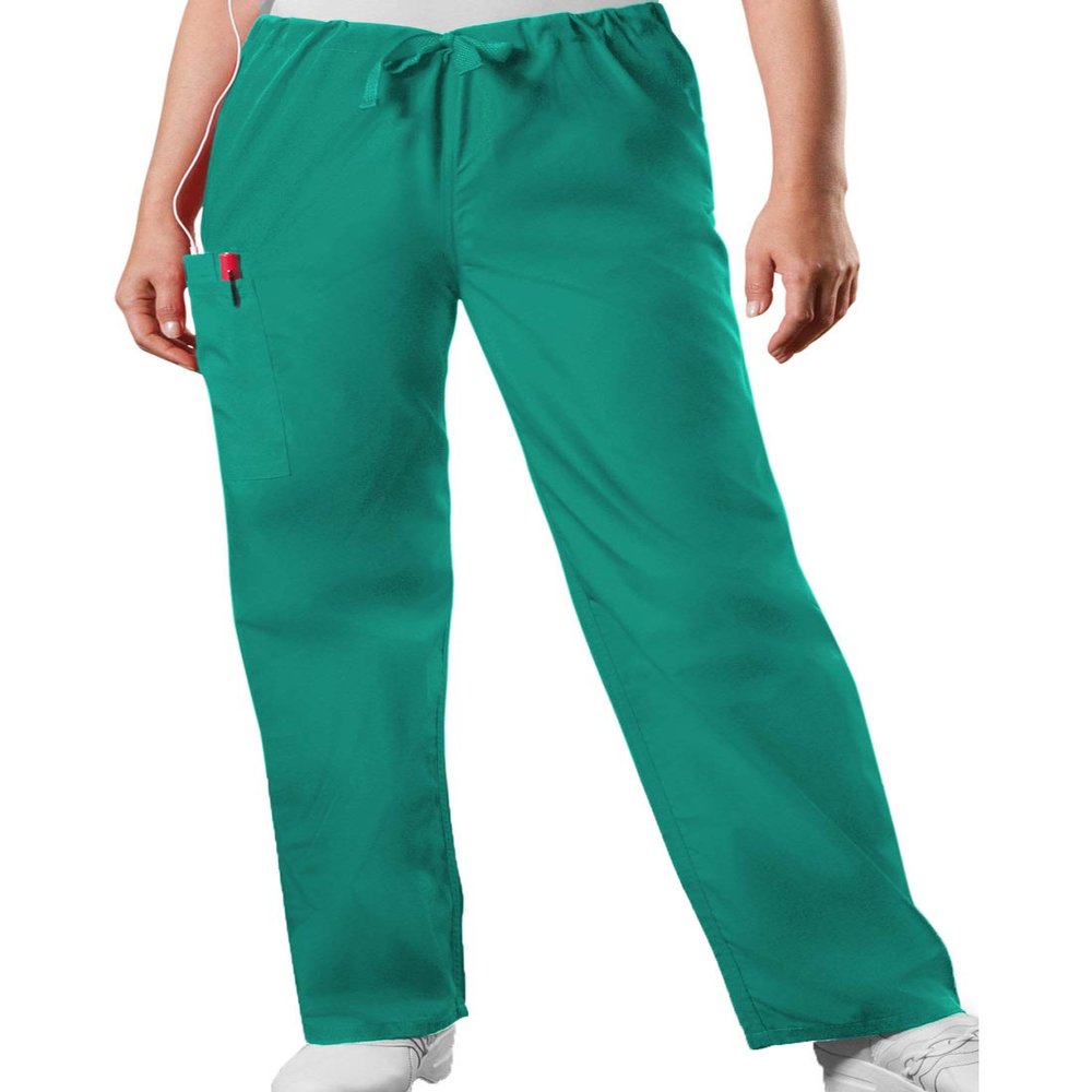 Cherokee Men's Originals Unisex Drawstring Cargo Scrub Pant, Surgical Green, X-Large