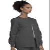 Cherokee Women's WW Snap Front Warm-Up Jacket, Pewter, X-Small view 4