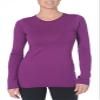 Beyond Yoga Organic Pima Long Sleeved Crew (African Violet, X-Large) view 1