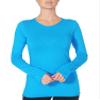 Beyond Yoga Organic Pima Long Sleeved Crew (Pacific Blue, X-Large) view 1