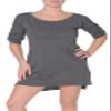Beyond Yoga Organic Pima Panel Dress (Graphite Grey, Medium) view 1