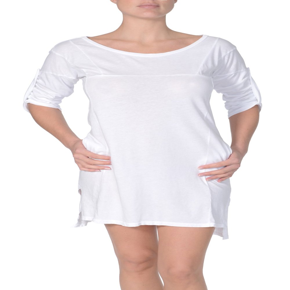 Beyond Yoga Organic Pima Panel Dress (White, Small)