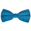boxed-gifts Solid Royal Blue Colored Poly-Satin Banded Bowtie view 1