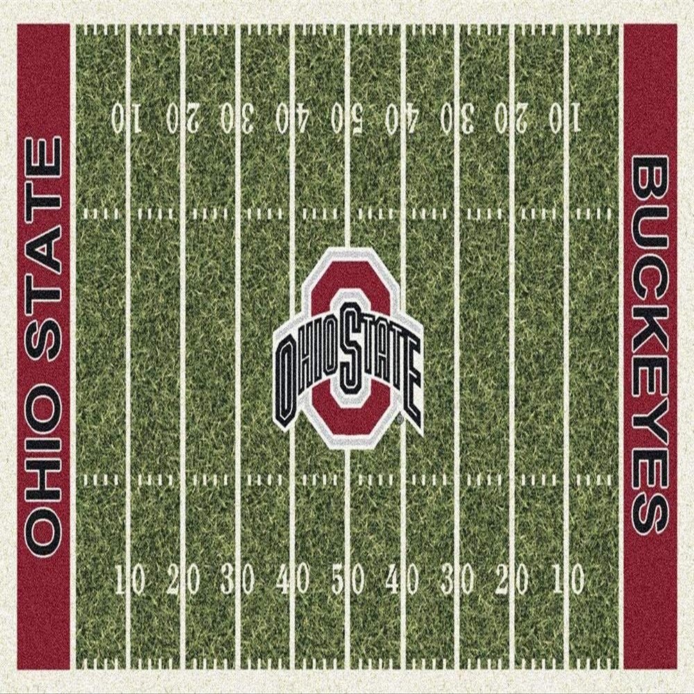 Ohio State Buckeyes College Team Gridiron Rug from Miliken