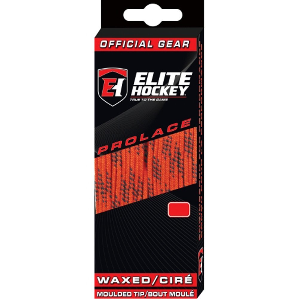 Elite Hockey Prolace Waxed Hockey Skate Laces (Orange, 120")