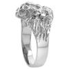 1/2 inch Sterling Silver Lion Ring for Men and Women Polished Finish Size 6.6 view 3