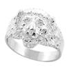 1/2 inch Sterling Silver Lion Ring for Men and Women Polished Finish Size 6.6 view 4