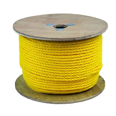 CWC 300055 5/16in Twisted Polypropylene Monofilament Yellow Rope 600ft