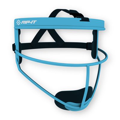 RIP-IT Defense Pro Softball Face Mask | Lightweight Protective Softball Fielder's Mask | Youth | Aqua