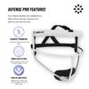RIP-IT Defense Pro Softball Face Mask | Lightweight Protective Softball Fielder's Mask | Youth | Aqua view 3