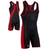 Brute Maverick Wrestling Singlet - SIZE: X-Small, COLOR: Black/Scarlet view 1