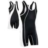 Brute Maverick Wrestling Singlet - SIZE: XXX Large, COLOR: Black/White [Apparel] view 2