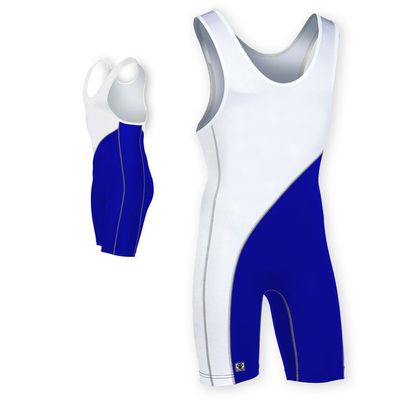 Brute Buckeye Singlet - Royal/White - Youth Large