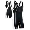 Brute Maverick Wrestling Singlet - SIZE: Large, COLOR: Black/White [Apparel] view 2