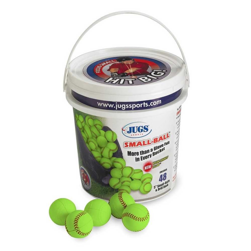 Jugs Bucket Vision-Enhanced Yellow Small Balls4 Dozen