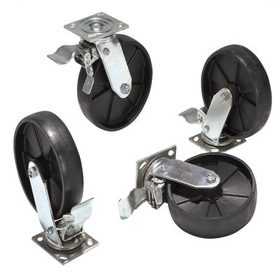 AHA Total Lock Nylon Casters 8"x2"