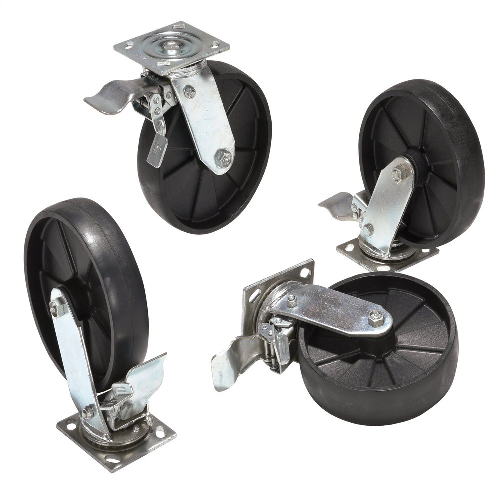 AHA Total Lock Nylon Casters 8"x2"