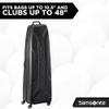 Samsonite Fairway Molded Golf Travel Cover 6555BLK, Black Polycarbonate Hard Case, Golf Bag Luggage, Ideal for Airlines view 4