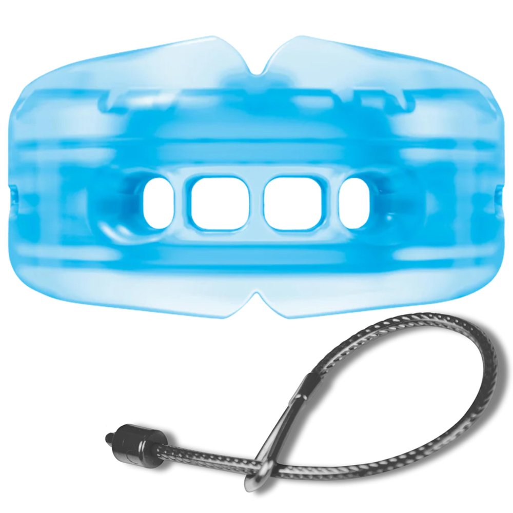 Shock Doctor Braces Football Mouth Guard, Upper & Lower Teeth Protection, Adult/Youth Sizes with Helmet Strap, Mouthguard for Sports, Football, Hockey, Lacrosse, Baseball, Wrestling, More