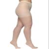 Berkshire Women's Plus Size Queen All Day Sheer Non-Control Top Pantyhose - Sandalfoot, Ivory, 1x-2x (4416) view 2