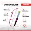 Genesis Original Compound Bow & Arrow Kit- Adjustable Riser, 15"-30" Draw Length, 10-20 lb Draw Weight, All Skill Levels, Draw Hand - Left, Pink view 3