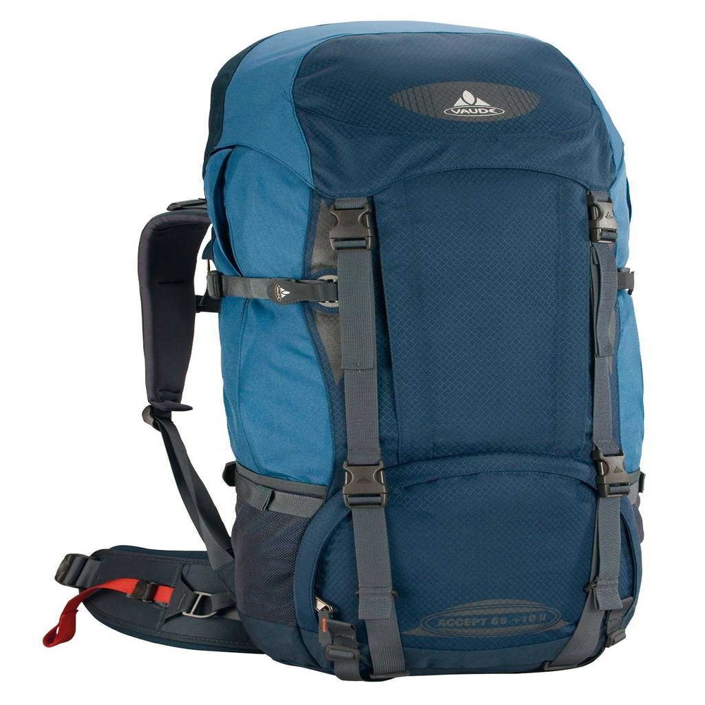 Vaude Accept II 65+10 L Backpack, Steel Blue/Denim