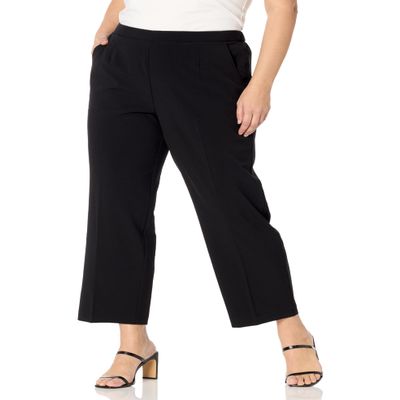 Briggs New York Petite Pull On Dress Pant Average Length & Short Length, Black, 16P