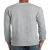 Gildan Adult 6 oz 50/50 High Visibility L/S T w/pocket in Safety Green - XX-Large view 2