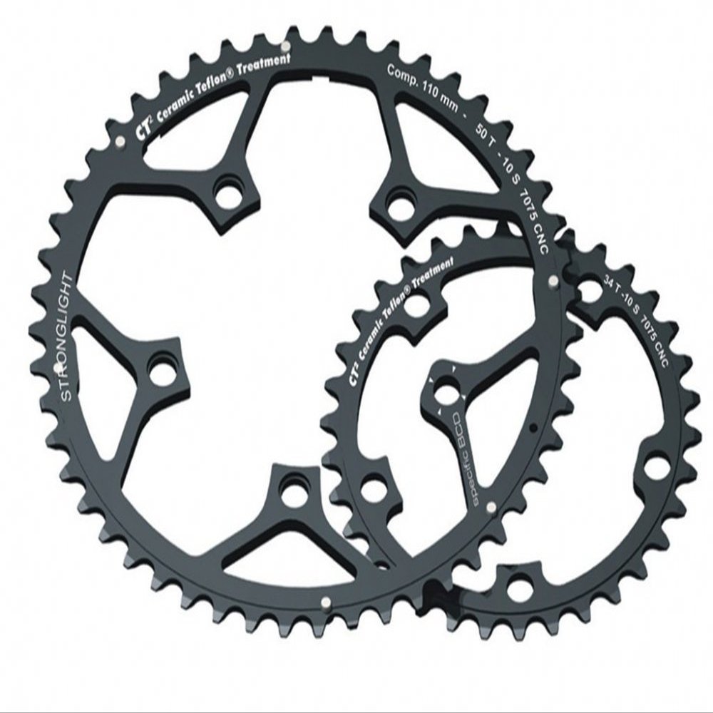 Kettenblatt Stronglight Type 110 Cinnen 36Z schwarz 10-fach