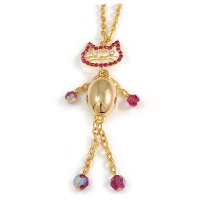 Avalaya Gold Kitty Fashion Pendant