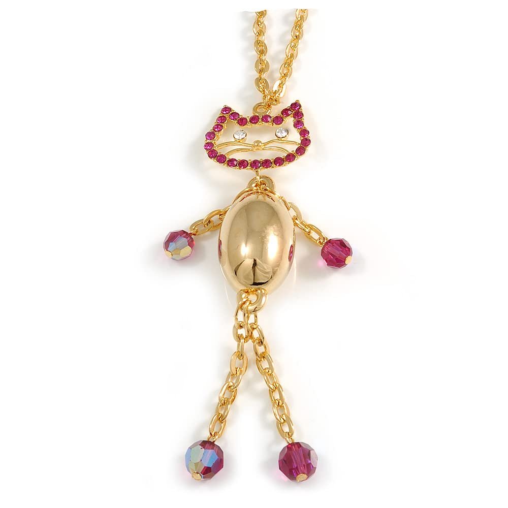 Avalaya Gold Kitty Fashion Pendant