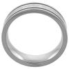 6mm Titanium Pipe Cut Celtic Knot Wedding Band Ring for Men Etched Pattern Grooved Edges Comfort Fit Size 8.5 view 3